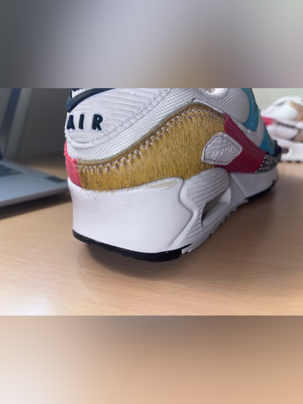 Nike Air Max 90 Safari Mix Animal White Women’s Shoes Size 6.5 - Picture 10 of 13